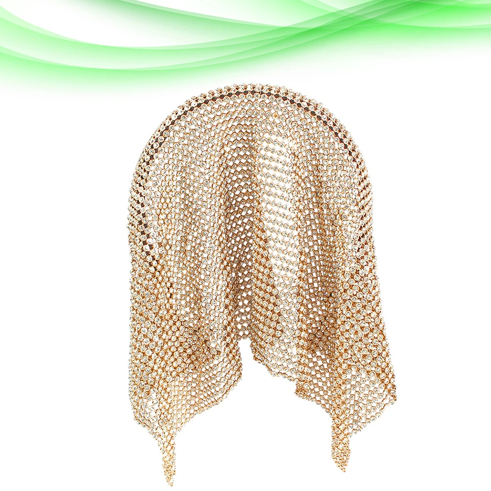 

Fashion Wrap Headband Rhinestones Wide Hair Cover For Women Golden Durable Chic Design Party Use Perfect Gift Hair Accessories