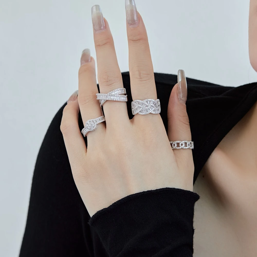 Wong Rain 100% 925 Sterling Silver Sparkling Lab Sapphire Gemstone Wedding Band Gifts Fine Jewelry Ring for Women Free Shipping