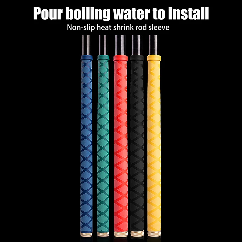 【1Pc 1M Non Slip Heat Shrink Tube Fishing Rod Wrap Anti Skid Handle Insulation Sleeve 20MM Protect Racket Grip Waterproof Cover】