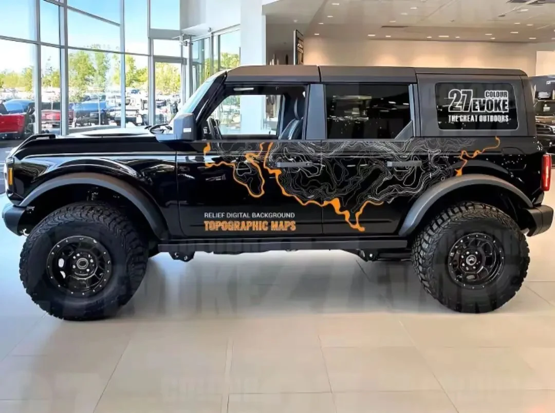 Car Sticker For Ford Bronco 2024 Accessories Vinyl Door Side Sticker Kit Decals Auto Styling Car Accessories for Tank300