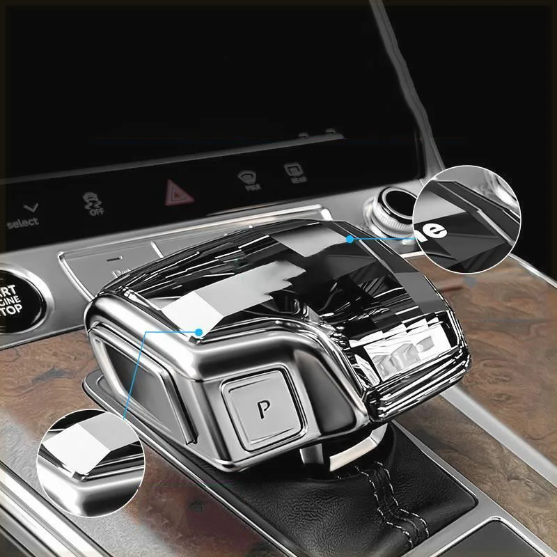 Kristallen versnellingspookknop afdekking auto-accessoires voor Audi A6 A6L A7 Q7 2019-2023 A4L A5 2017-2022 A8 A8L Q8 2021-2024 Q7 Q5L