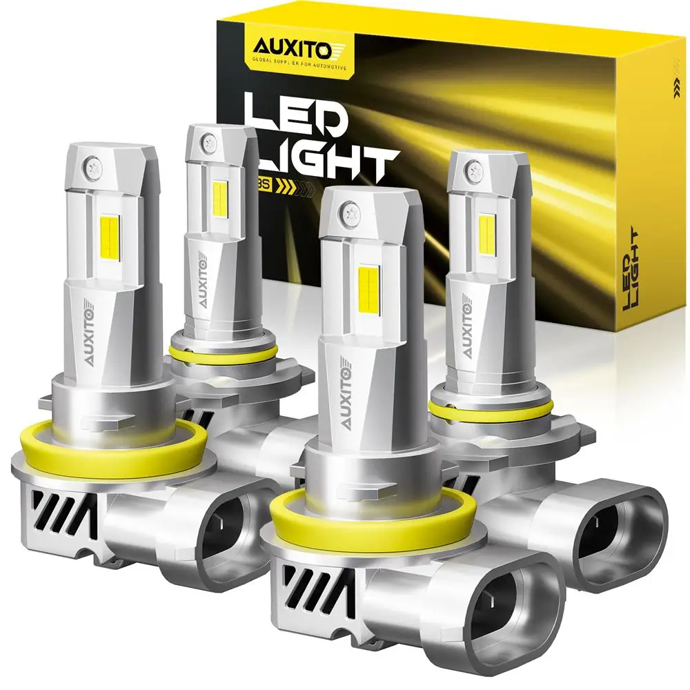 

2 шт. AUXITO LED H8 H11 9005 HB3 Turbo Фара Canbus 80 Вт Высокая мощность 20000LM Супер белый Hi&lo 12 В 2025 Новые автоматические мини-фара