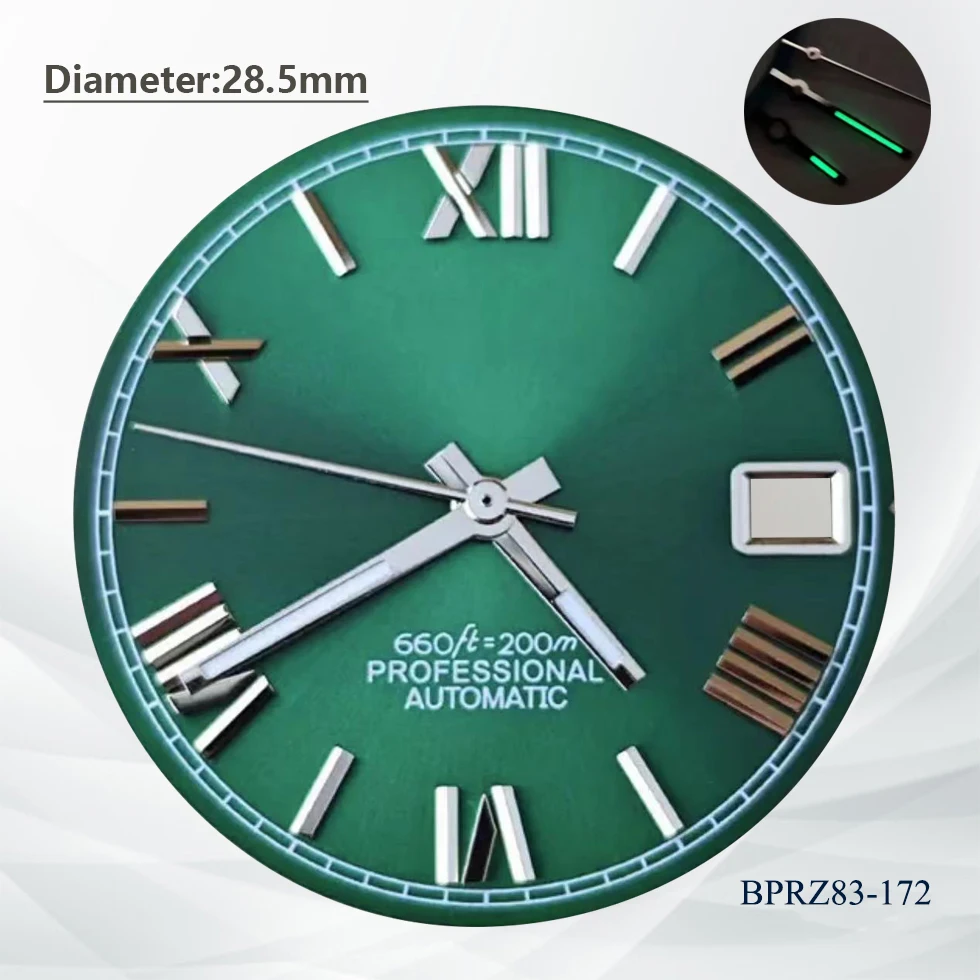 s logo dial 28.5mm NH35 Watch S LOGO dial S dial nh35 Rome numerals dial Suitable for NH35 movement watch accessories view 4