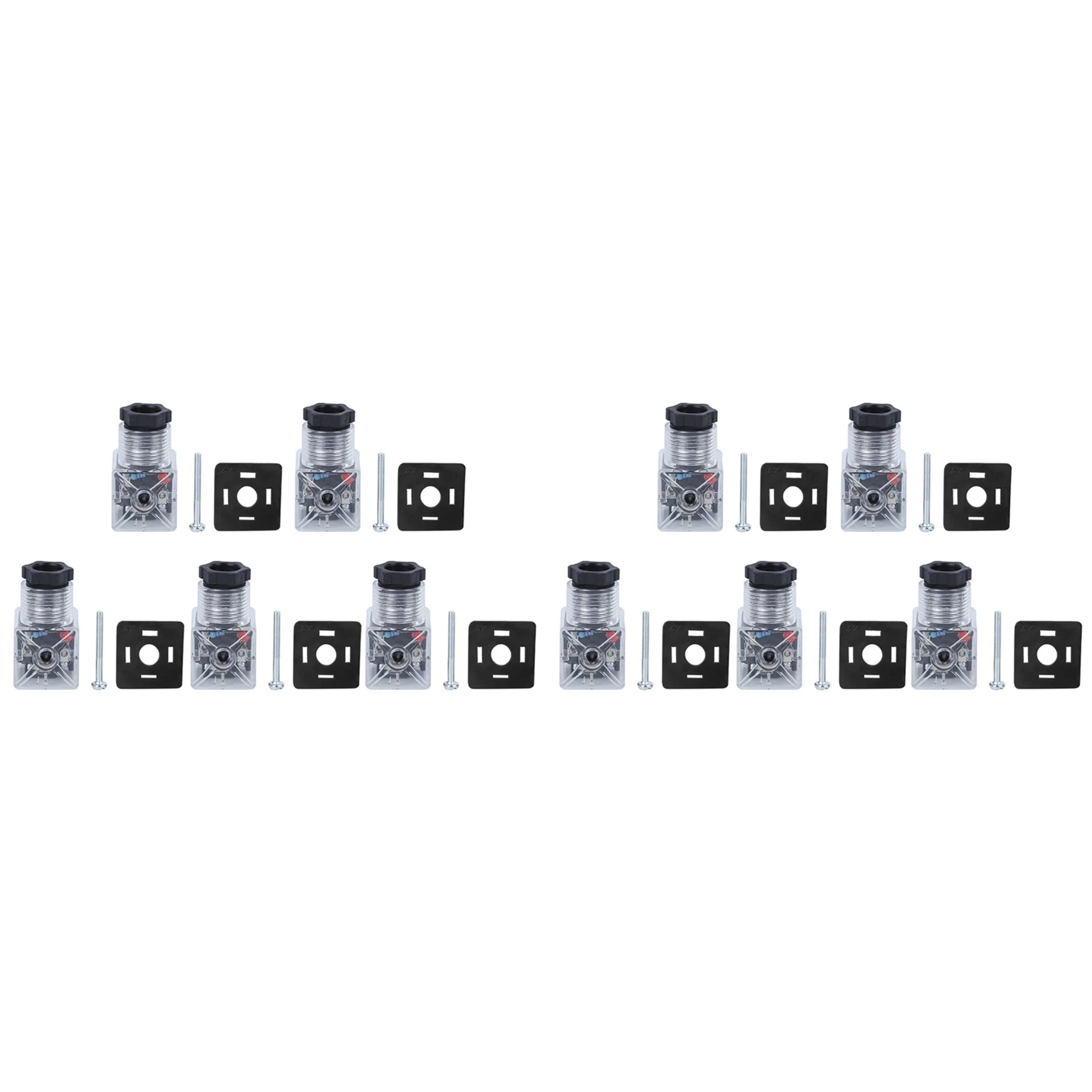 

ABLJ 10 шт. Прозрачные универсальные аксессуары для гидравлических соленоидных клапанов с электромагнитной катушкой, DC24V