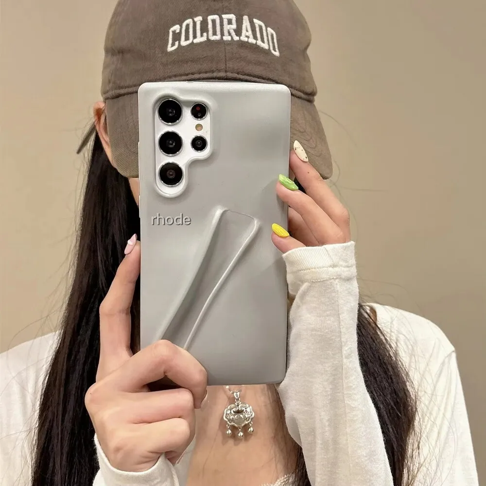 لسامسونج غالاكسي S25 S24 S23 الترا S25 زائد لينة سيليكون جراب هاتف مع ملمع الشفاه بلسم الشفاه حامل أحمر الشفاه غطاء مقاوم للصدمات