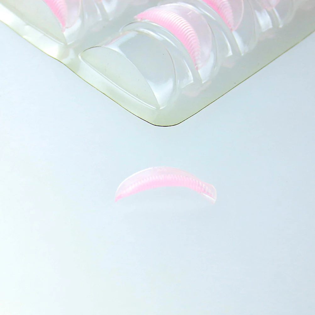 Almohadillas para permanente de pestañas, protector rizador reutilizable de silicona, diseño de ranura suave para pestañas más largas y gruesas, maquillaje para mujeres