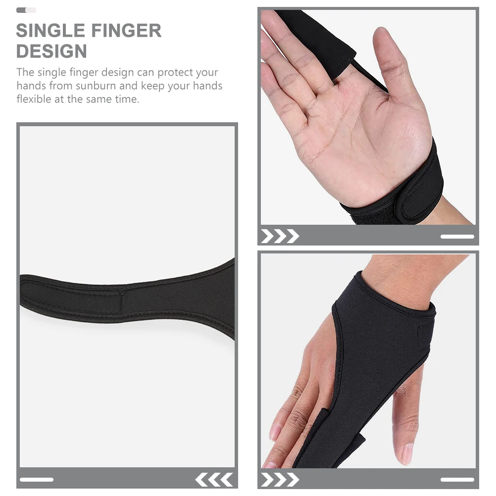 

1Pcs Single Finger Fishing Glove NonSlip Design Sun Protection Gloves For Biking Climbing Shooting And Other Activities