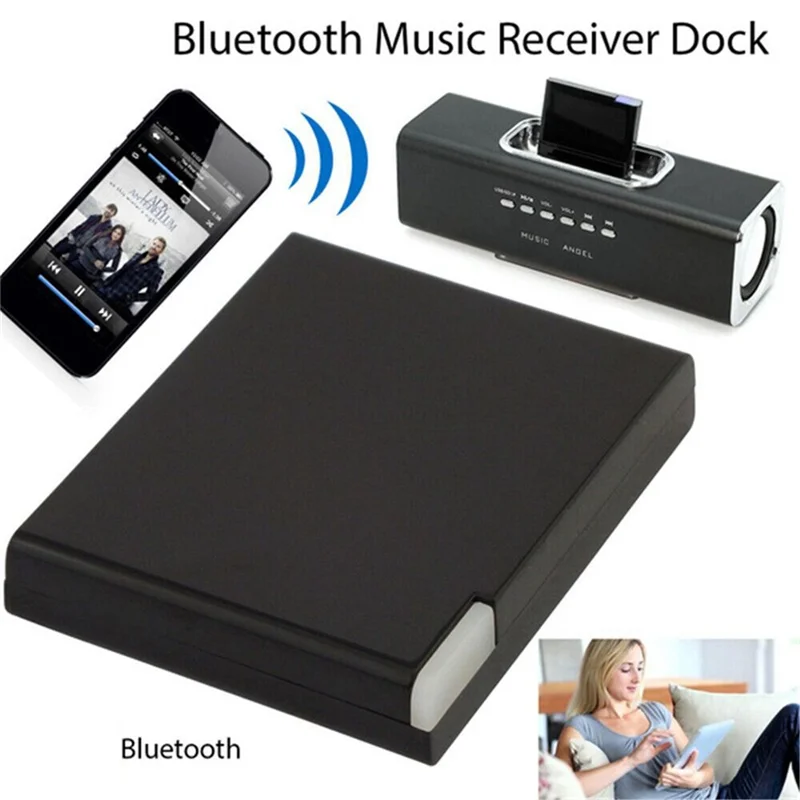 30 Pin Bluetooth-Compatible 5.0 Audio Receiver Stero Wireless Music Adapter A2DP For Ipad/Iphone Speaker Sound Dock