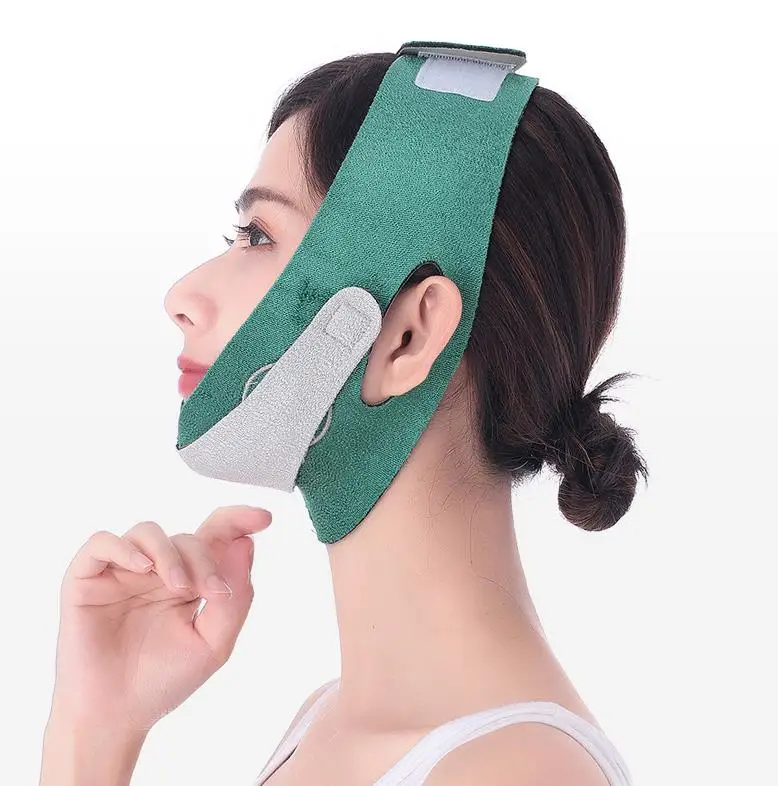 フェイスチンチークリフトアップスリミングVラインリフトアップアンチリンクルマスクスリムダブルチンネックベルトストラップバンドビューティーツール