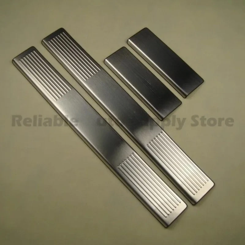 For Honda Accord 2013-2015 Stainless Steel Door Sill Scuff Plate, 4PCS Laser Welcome Step Trim, OEM Style Door Sill Protector