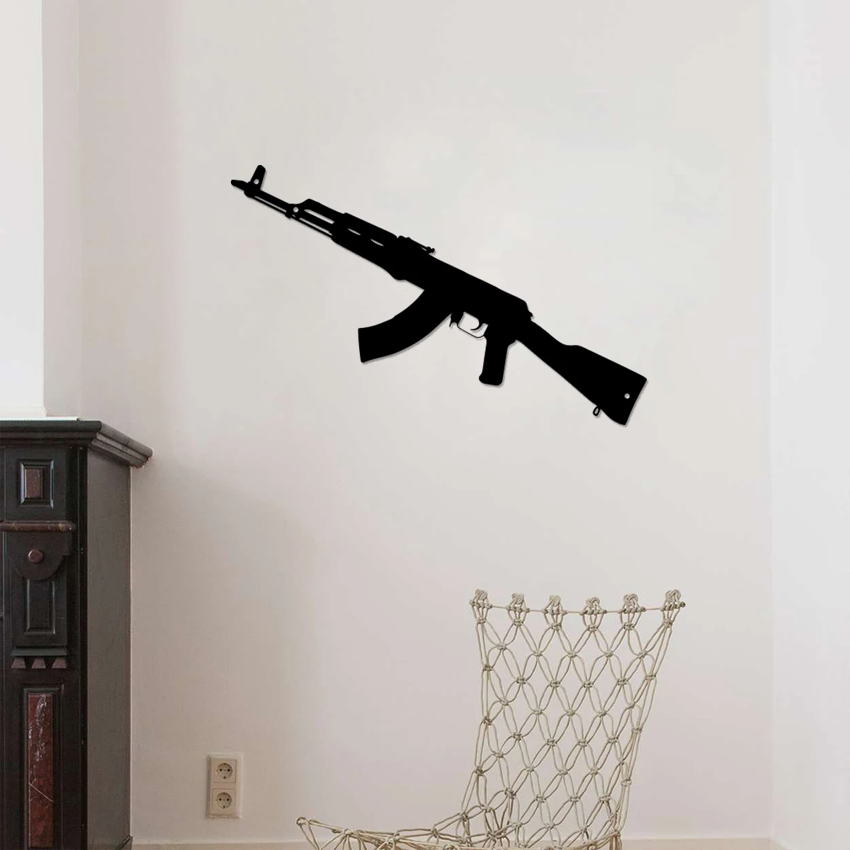 1PC AK47 Weapon  Art Decoration Metal Wall Art Wall Decor - Wall Decoration or Holiday Gifts and Christmas Gift