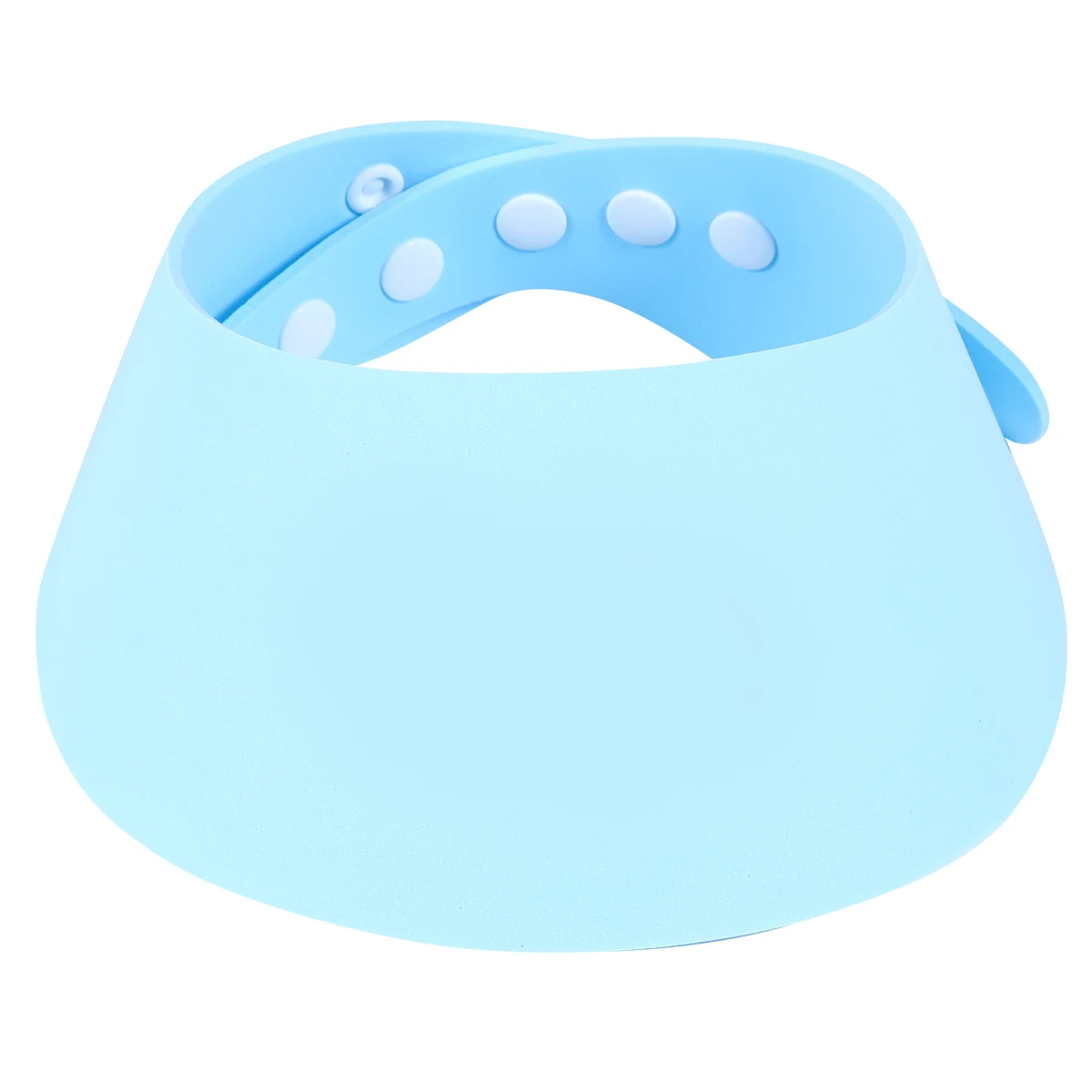 

Shampoo Cap for Kids Baby Shower Hat Bathing Protection Adjustable Blue EVA Material Soft Durable Non Toxic Safe Long Brim Keeps