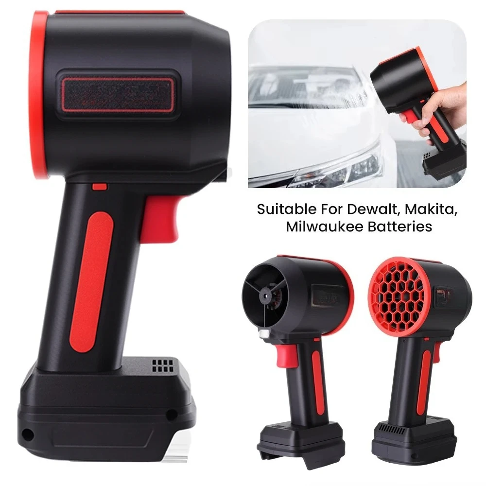 64mm Brushless High Power Air Blower Jet Fan Leaf Blower Snow Blower Car Dryer Cleaning Tool 2800g Thrust For Car Care