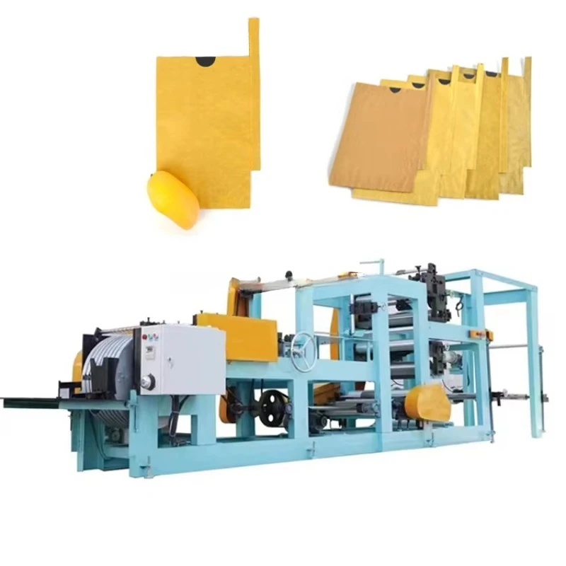 Fruit Protection Bag Making Machine Mango Paper Bag Double Layer Growing Pouch 300pcs/min Commercial Sale Support Custom