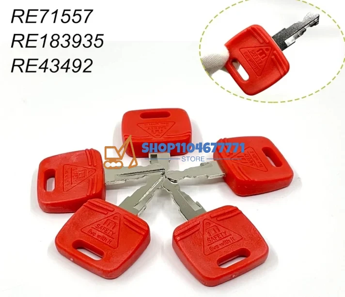 RE183935 RE71557 55PCS RE43492 RE81404 Keys for Tractor 6010 6110 6210 6310 6410 6510 Engine Ignition Switch Key New