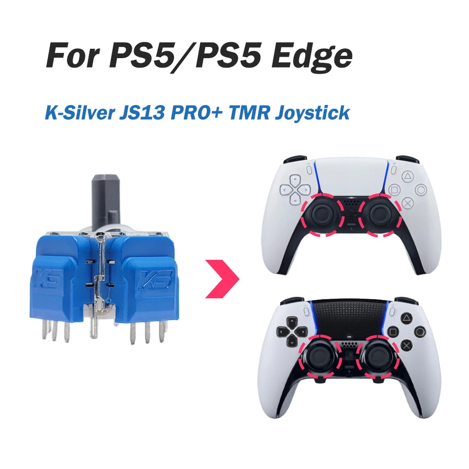 2/10pcs K-SILVER JS13 PRO+ TMR Electromagnetic Joystick Anti-Drift