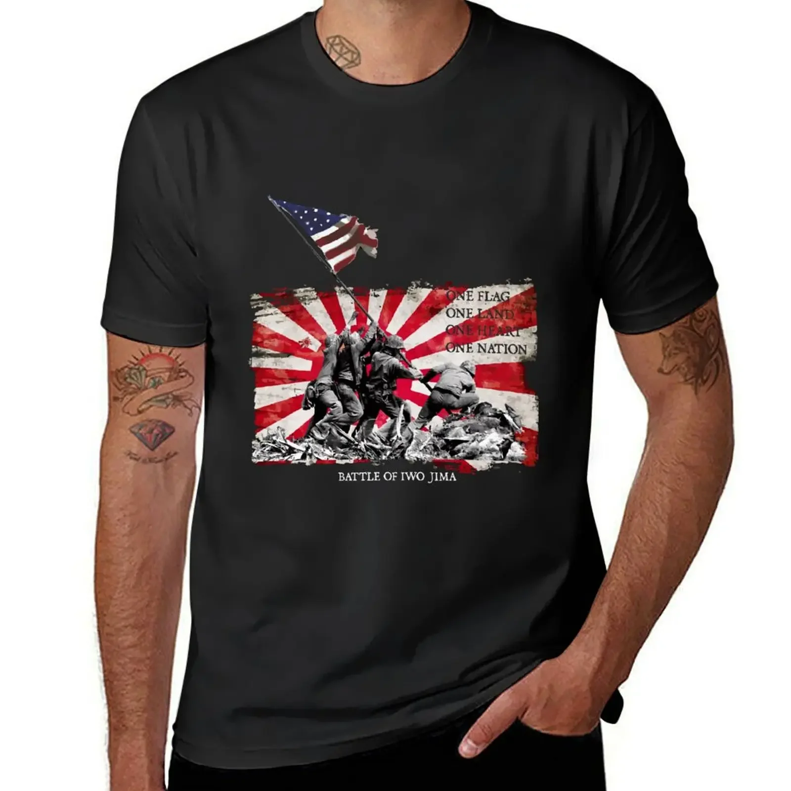 

Remember Battle of Iwo Jima -artwork T-Shirt custom shirt Short sleeve tee vintage anime t shirts T-shirt men