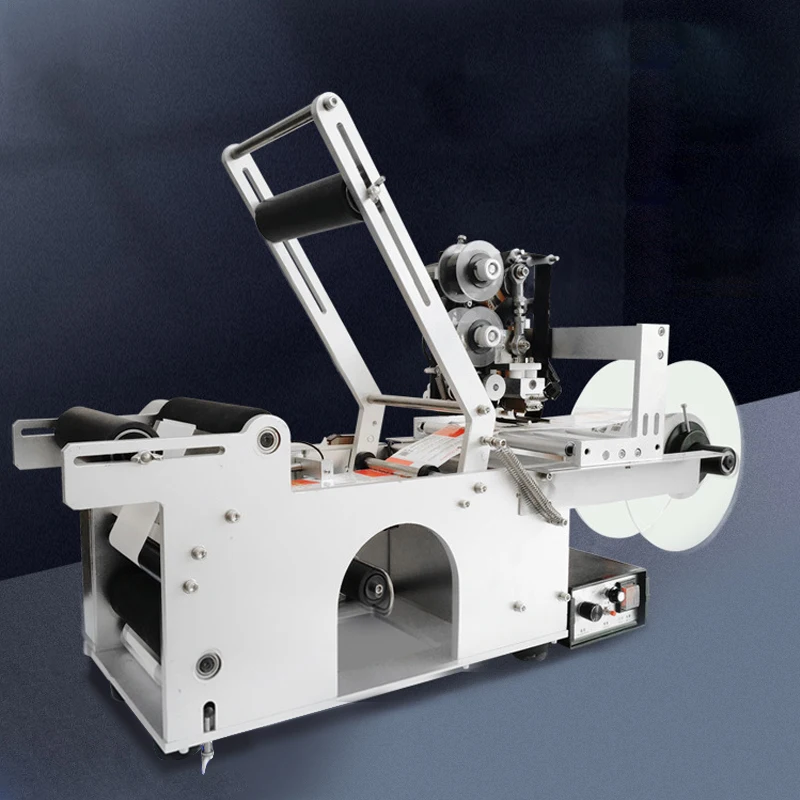 LYBGACNC Semi-Automatic LT-50D Round Bottle Labeling Sticker Machine Aluminum Alloy Version Code Date Printer Equipment