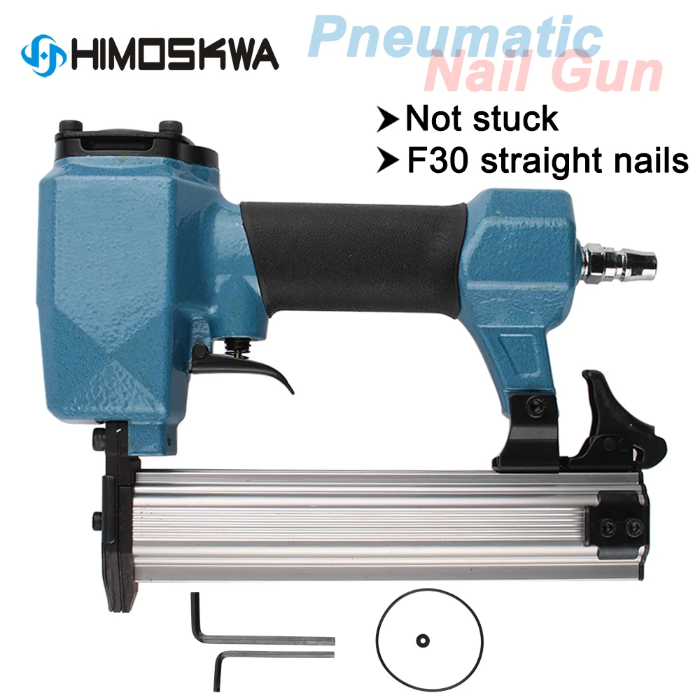 

pneumatic steel nail gun F30 not stuck nail straight nail gun decoration woodworking tools row nail pneumatic code nail gun