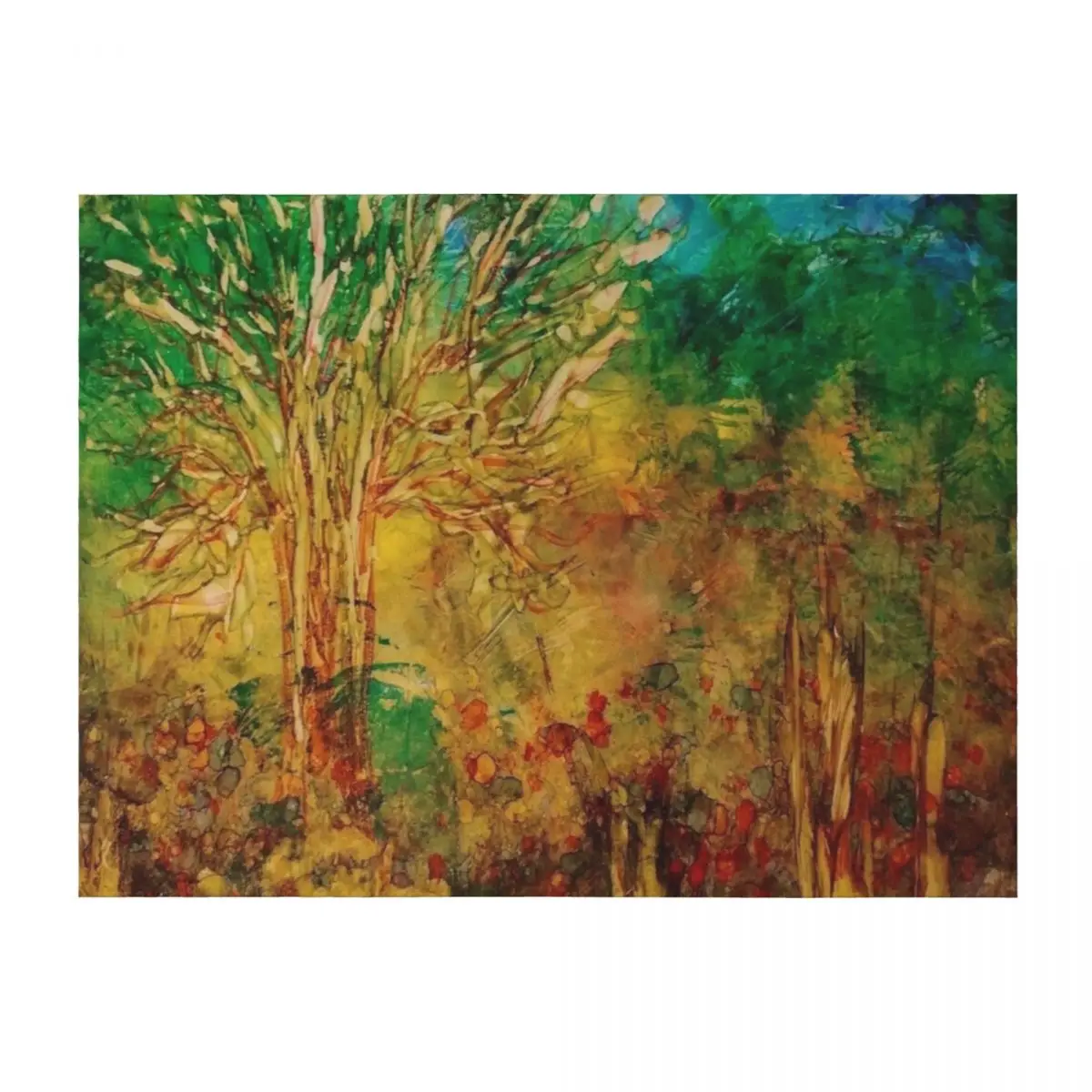 

Take Me To The Woodland - by Barbara Mitchell Throw Blanket Single Quilt Heavy warm for winter Blankets