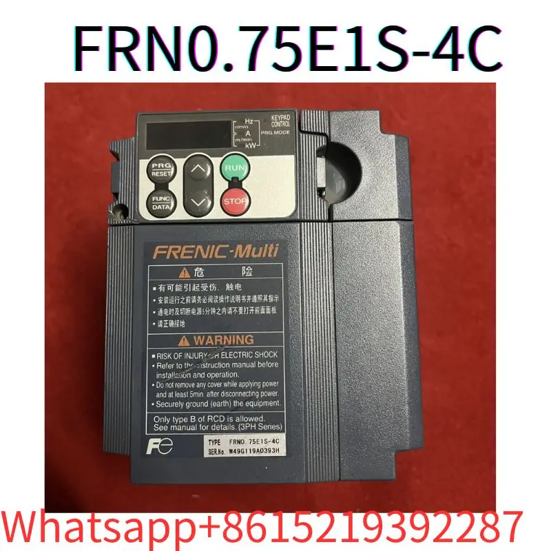 

second-hand FRN0.75E1S-4C frequency converter 0.75kw/380v tested ok