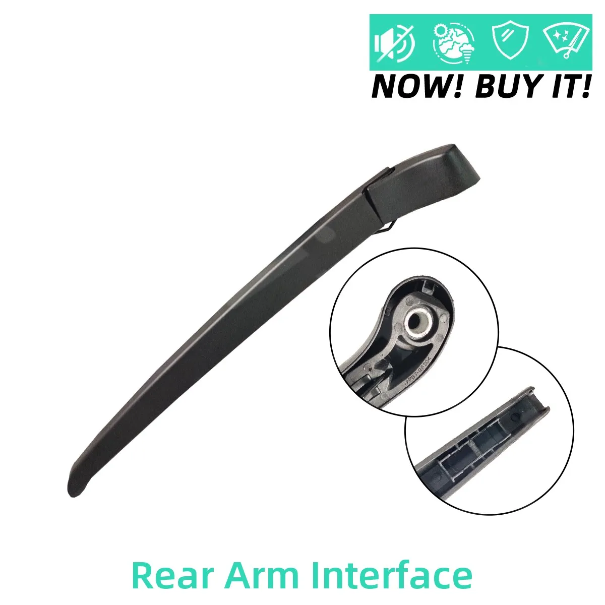 Car Rear Wiper Blade Arm Set 2PCS for Toyota Yaris Vitz 1999-2005 Windscreen Tailgate 1999 2000 2001 2002 2003 2004 2005