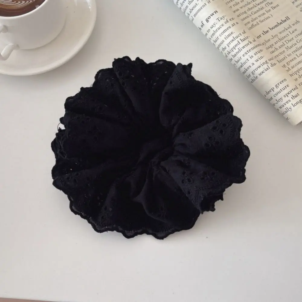 Форма цветка, балетный стиль, кружевные резинки для волос, тканевые резинки для волос с вышивкой в виде сердца, большие резинки для волос, резинки, кольцо для волос