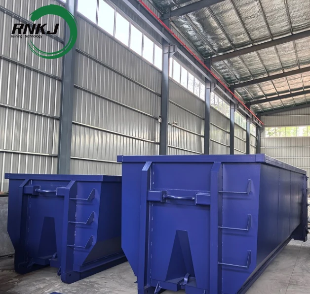 RNKJ Special customization  Heavy High Durability Material Handling Hook Lift Bin for Construction Site Use