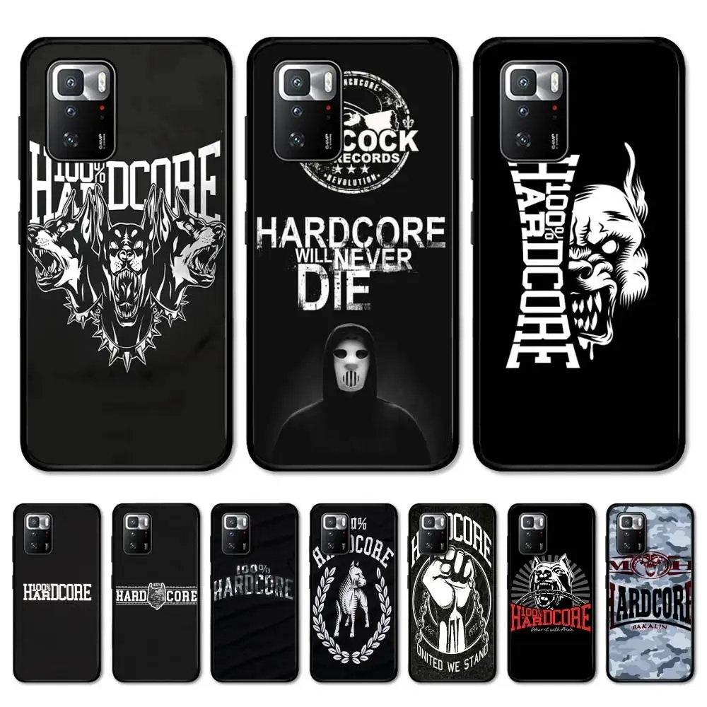 100 Hardcore Dog To The Bone Phone Case For Redmi Note 4 X 5 A 6 7 8 T 9 9S 10 11 11S 11Epro Poco M3 Pro
