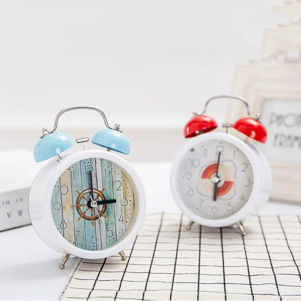

1Pcs Cartoon Alarm Clock Candy Color Desktop Decoration Children Room Creative Cartoon Desktop Alarm Clock