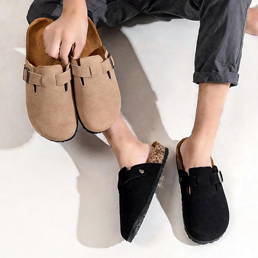 

Wooden-soled Baotou slipper, one-foot slipper, home slipper, beach and outdoor casual slipper