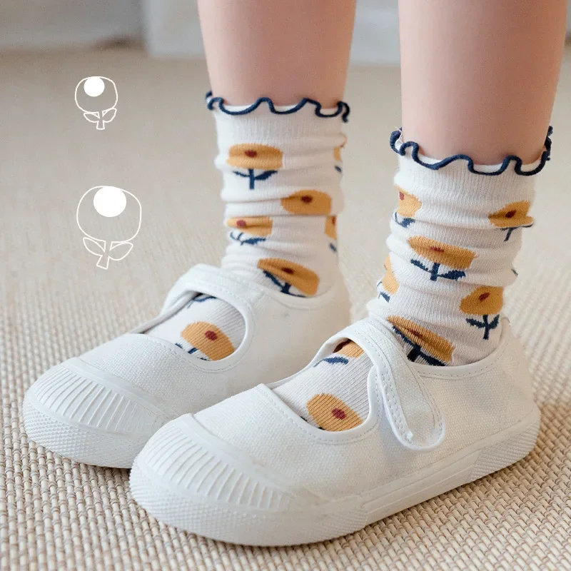 Cute Slouchy Folded Over Ankle Socks, Soft Comfy Trendy Non-Slip Low Socks for Girls or Women Footwear of Daily Wear