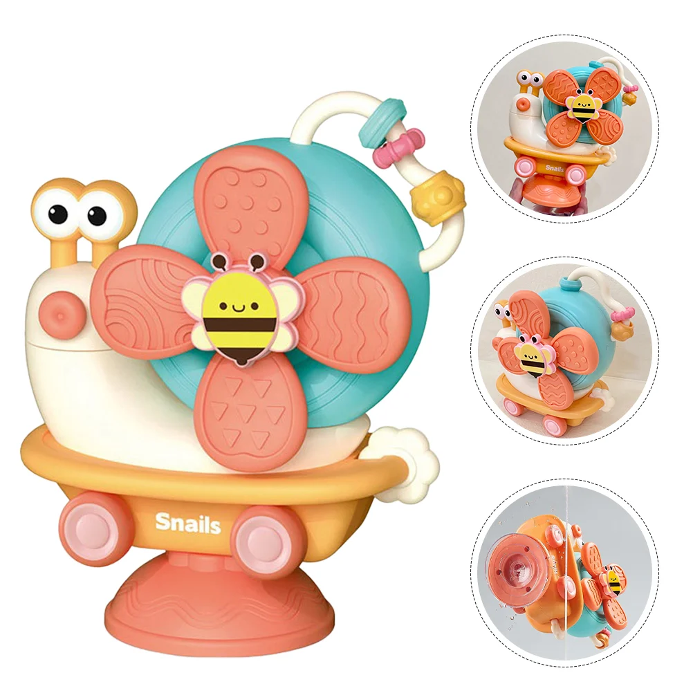 Highchair Baby Windmill Snails Sensory Infant Rotary Suction Plastic With Cup Fine Motor Skills
