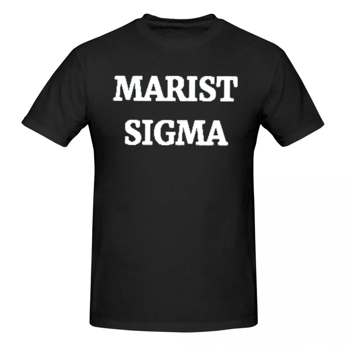 

Мужская футболка Marist Sigma, забавные футболки большого размера, мужские хлопковые футболки с круглым вырезом, короткие летние мужские футболки