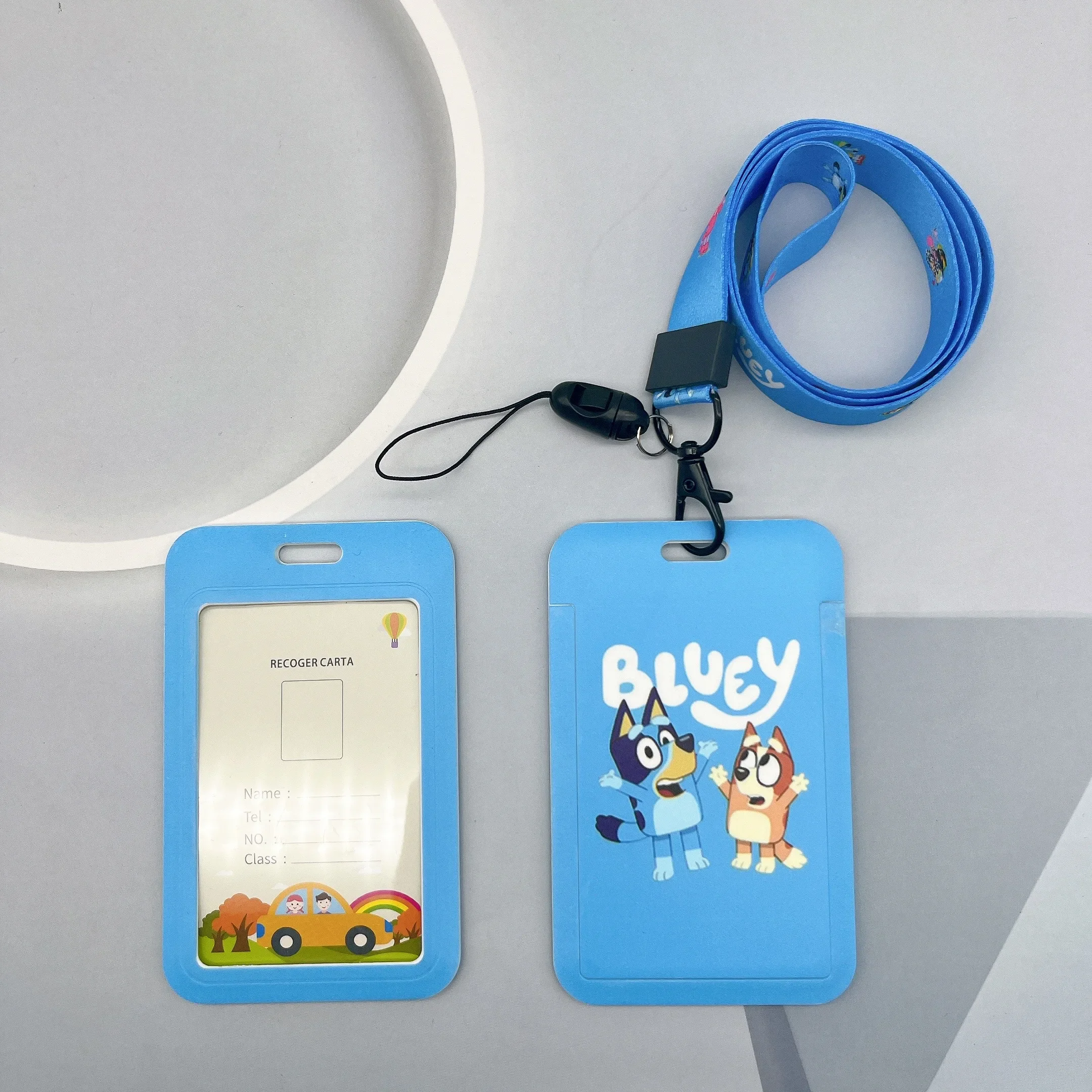 Blueys Student Campus Card Holder Bingoes Access Card Set Keychain Work Card Children\'s Birthday Gift Kindergarten Supplies