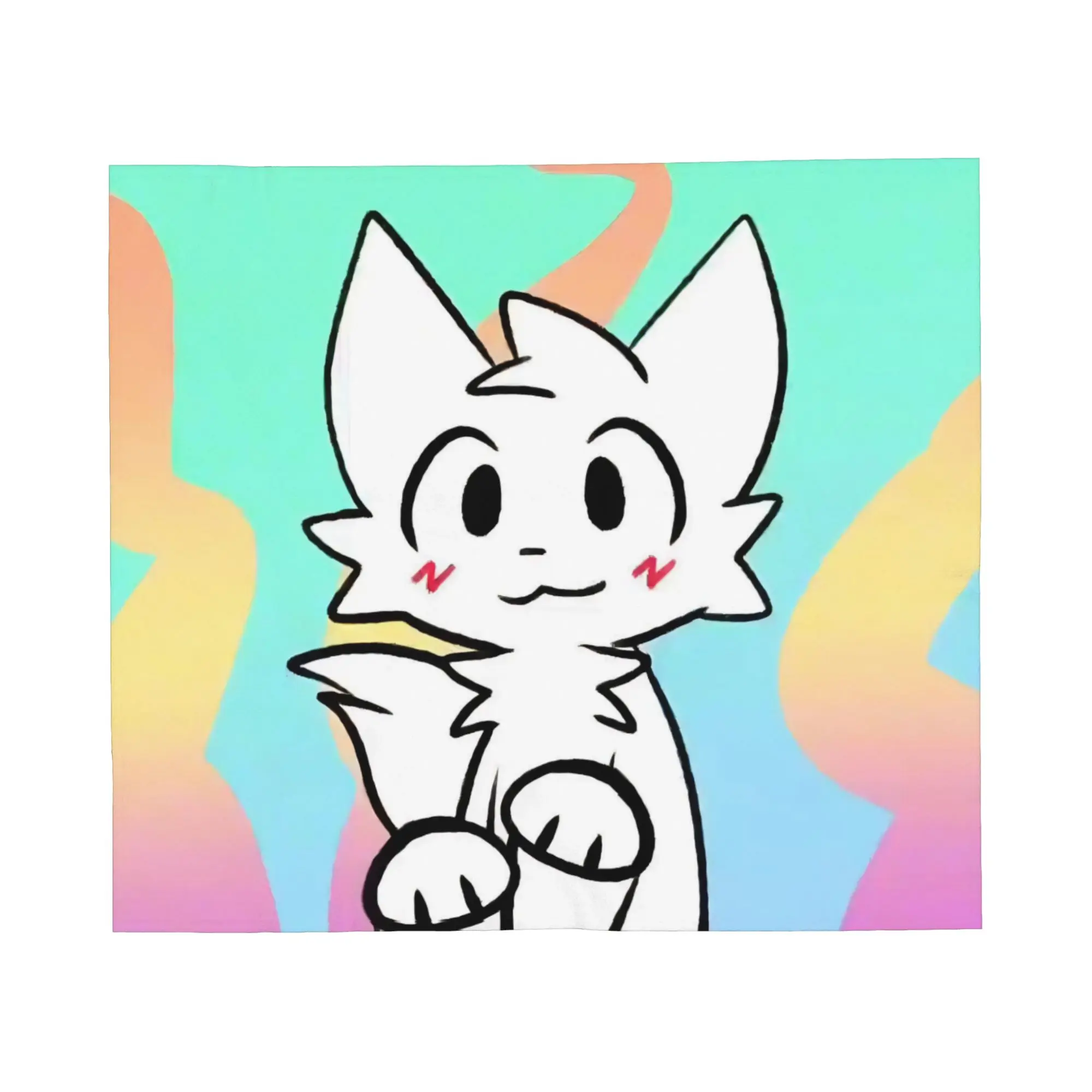 Boykisser Silly Cat Flannel Blanket Cute Furry Awesome Throw Blankets for Home 125*100cm Plush Thin Quilt