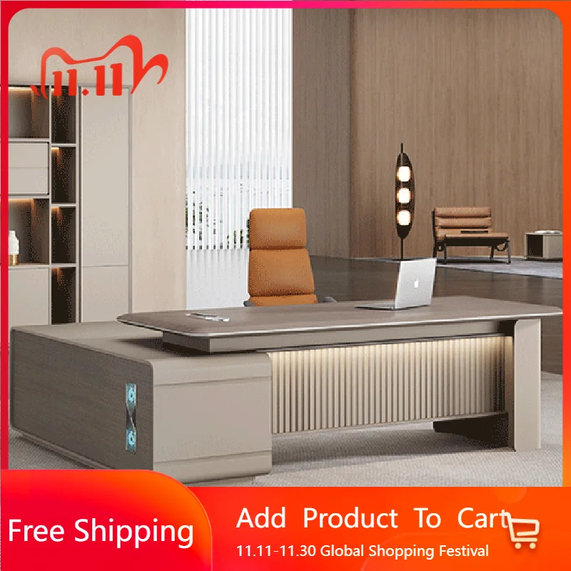 

Gaming Standing Office Desk Executive Lshaped Minimalist Office Desk Organizers Computer Meuble Bureau Commercial Furniture