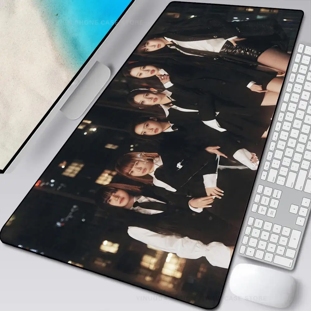 

Kpop I-ive Mouse Mat Desk Mat With Pad Gaming Accessories Prime Gaming XXL Keyboard Pad Stitch Padding Mat