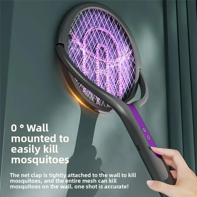 

A65Z Телескопическая электрическая мухобойка от комаров с телескопическим стержнем Ручная для внутреннего и наружного использования