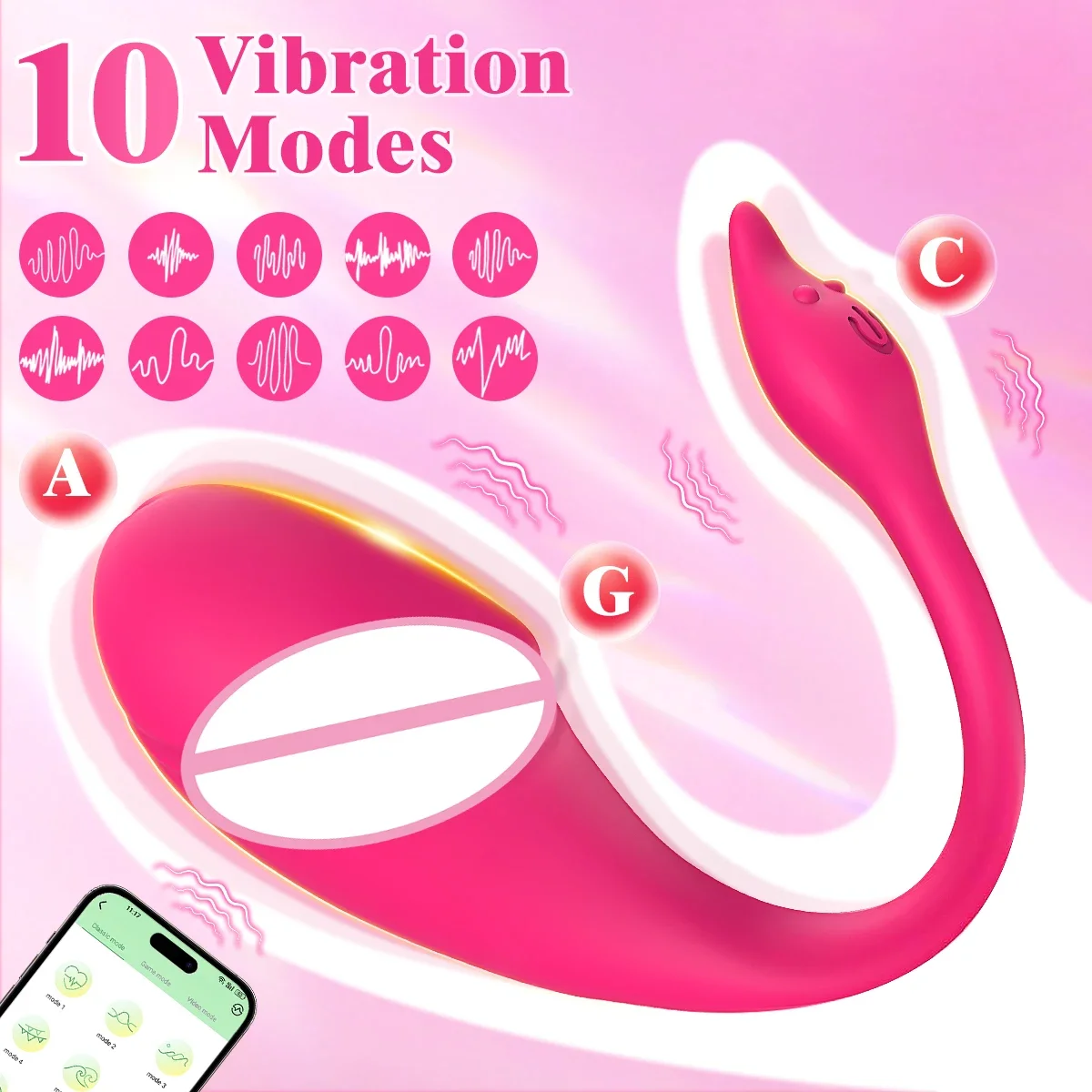 Dildo Vibrator Egg for Women Wireless Bluetooth Clitoris Stimulator Wearable G Spot Love Egg Adult Vibrating Sex Toys 18+
