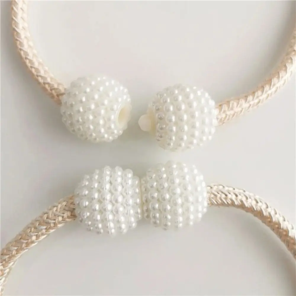 1PC Cute Magnetic Buckle Curtain Buckle Clip Flower Shape Pearl clasp Curtain Tieback Curtain Holders Kids Room