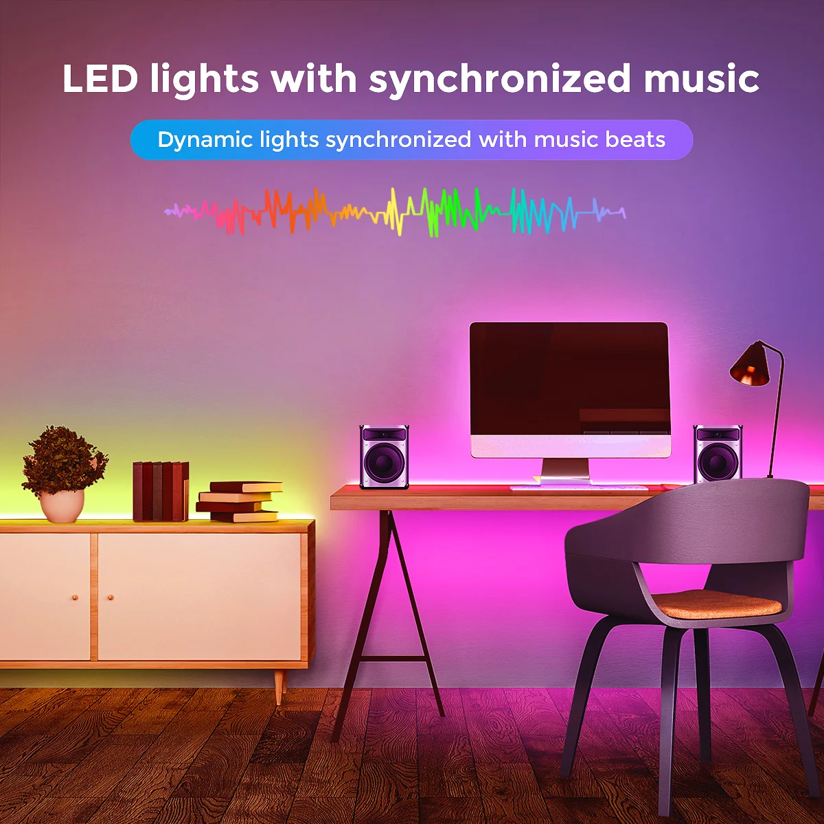 40m/30M/20M/15M RGB LED Strip Light, Flexible Ribbon DIY Tape Diode DC 24V, APP Control Music Sync for Christmas Room Gift Deco