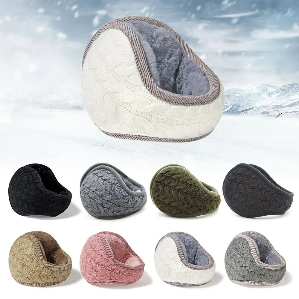 For Men Women Winter Ear Muffs Soft Fleece Plush Earmuffs Behind Band Head Ear Warmers Ear Cover Cosy Plush Outdoor Ear Muffs