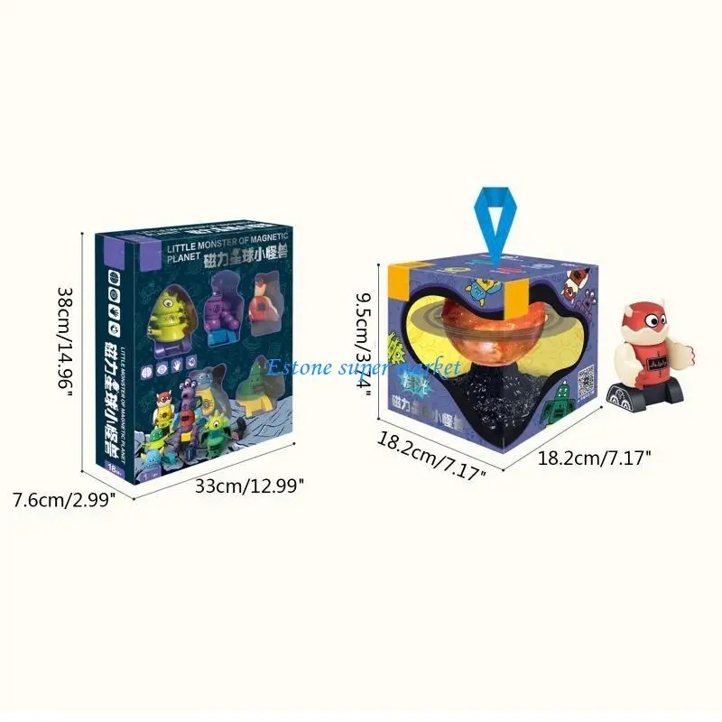 090b crianças brinquedos magnéticos blocos construção robô conjunto pré-escolar ímã educacional empilhamento brinquedos para