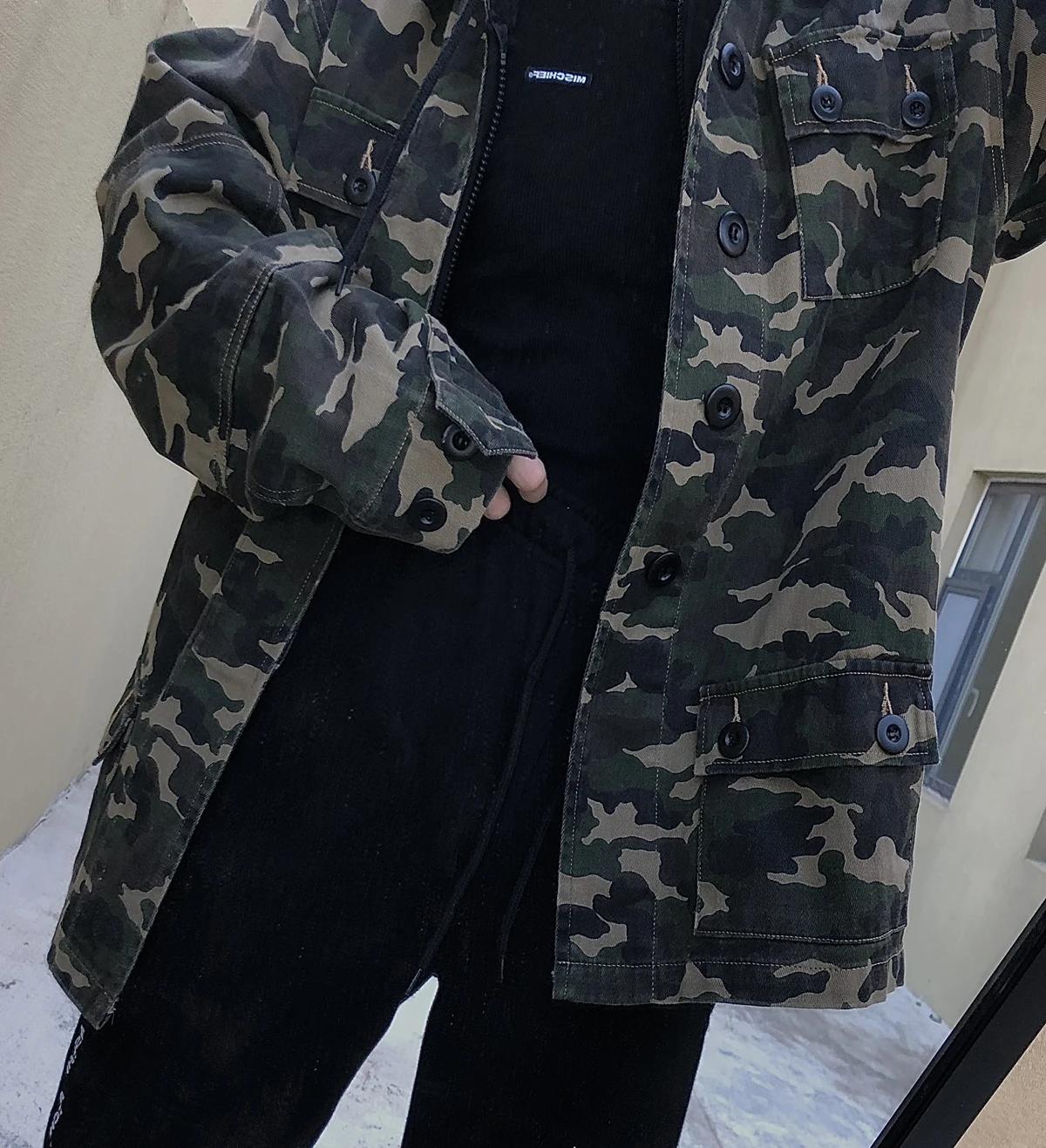 

Уличная свободная куртка в стиле милитари с камуфляжным принтом, рабочая одежда больших размеров, модная верхняя одежда для женщин и мужчин, осеннее пальто