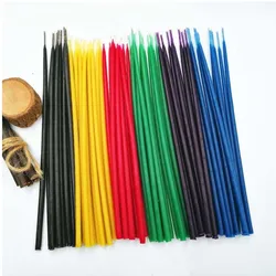 50pcs/lot Natural Beeswax Stick Wax Orthodox Candle Φ0.6x20cm