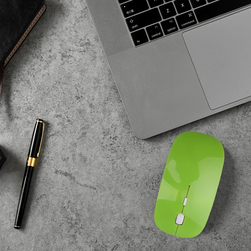 Rato sem fio fino 2.4ghz ratos ópticos 1600dpi gamer escritório silencioso mouse design ergonômico ratos com receptor usb para computador portátil