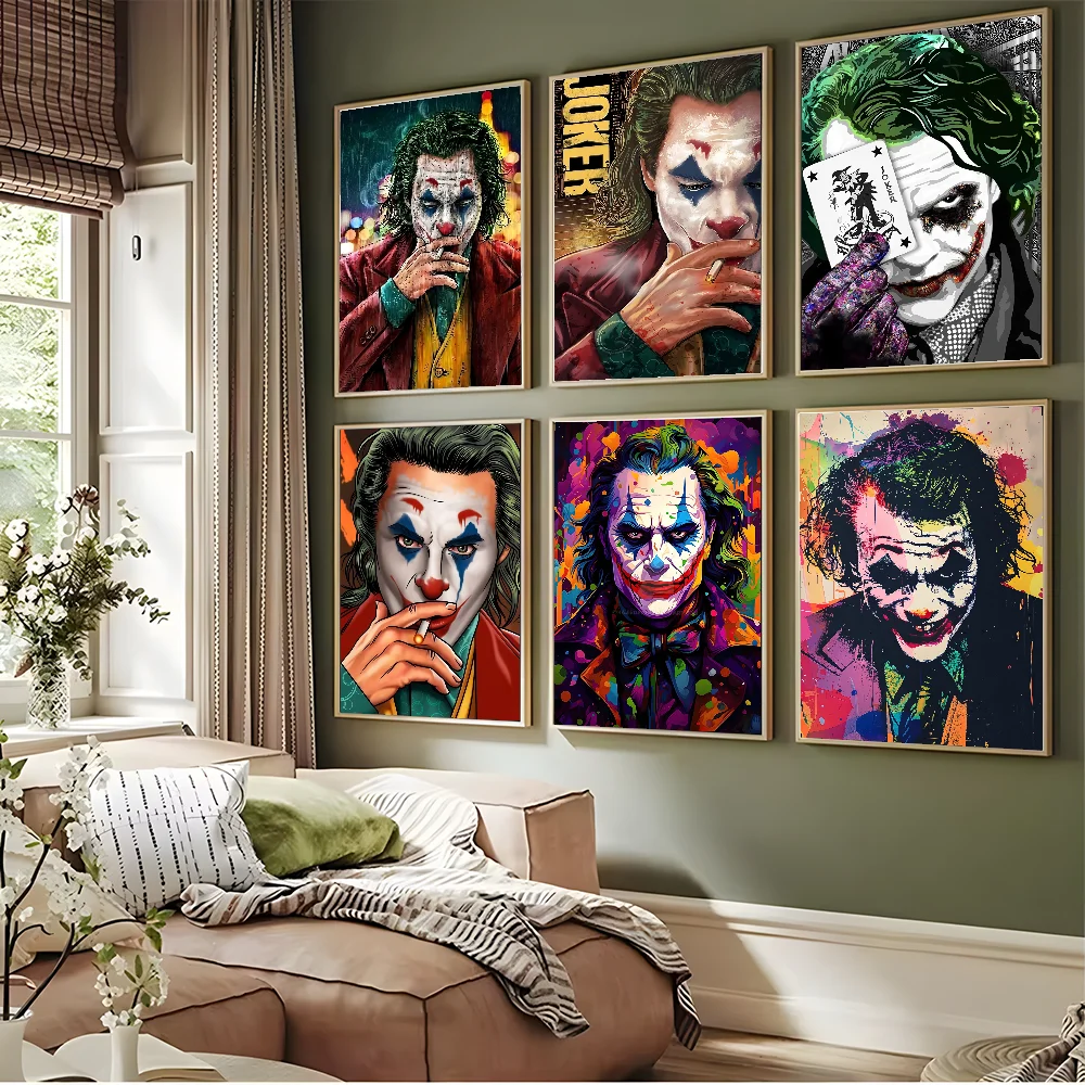 1 قطعة النفط اللوحة جوكر المشارك ملصقات مقاوم للماء جدار الفن لغرفة المعيشة غرفة الرجعية ديكور هدية طباعة عالية الجودة #2