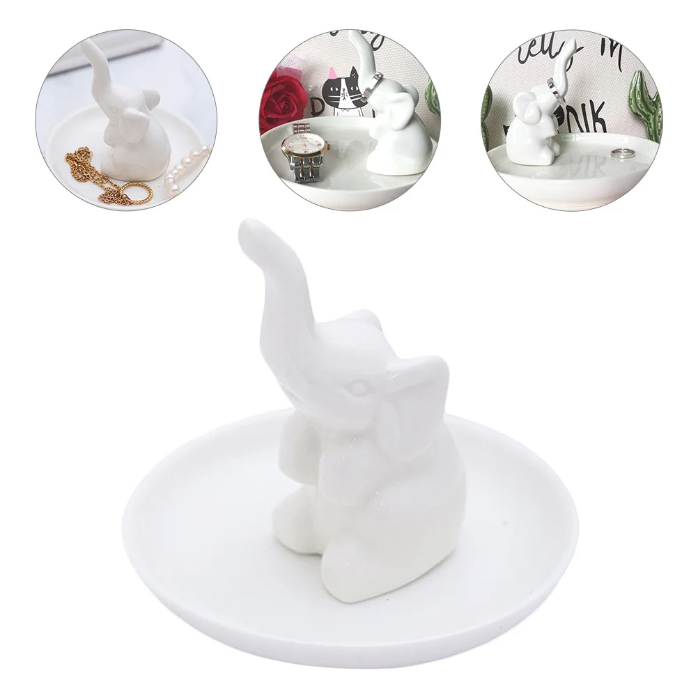 

Decorative Elephant Jewellery Dish Jewelry Tray Organizer Decoration Plate Holder