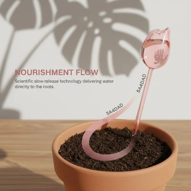 Stylish Plant Watering Solution Tulip Plant Watering Globes Self Watering Bulbs For Indoor Outdoor Plants Automatic Spikes